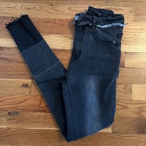 High rise skinny jeans